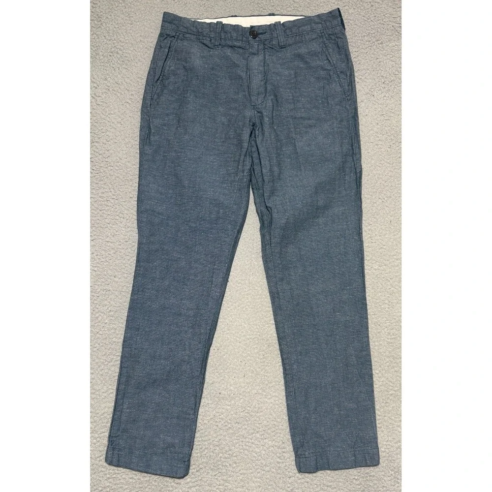 J Crew Pants Mens 31 x 28 Gray Baird McNutt Irish Linen Blend 770